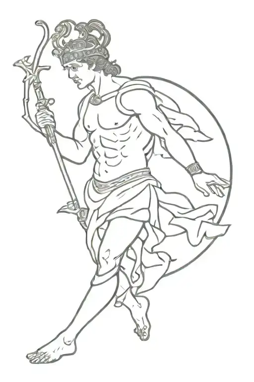 perseus greek mythology tattoo design idea