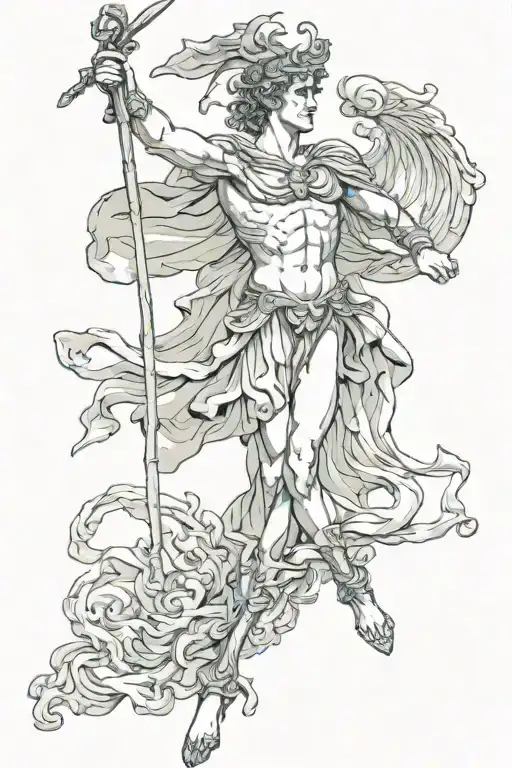 perseus greek mythology tattoo design idea