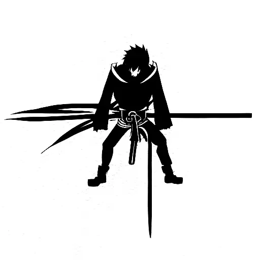 anime bleach katana tattoo design idea