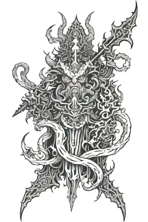 asmodeus helluva boss tattoo design idea