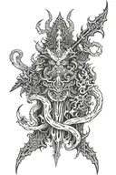 asmodeus helluva boss tattoo design idea