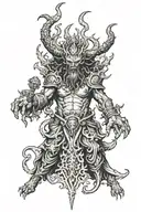 asmodeus helluva boss tattoo design idea