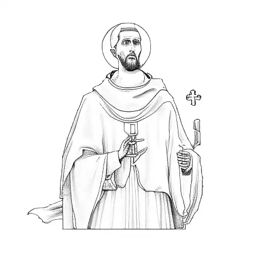 st francis of assisi tattoo design idea