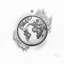 4 elements of Earth  tattoo design idea