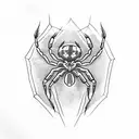 Spider tattoo design idea