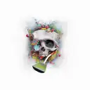 wall with a trowel  tattoo design idea