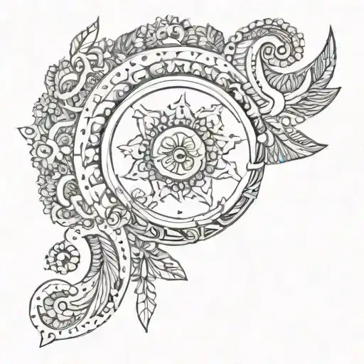 the Sanskrit word "shashanka", which means "crescent" tattoo design idea