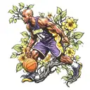 Kobe Bryant tree tattoo design idea