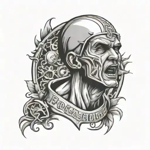Football fan from Poland, hooligans, first to fight  tattoo design idea