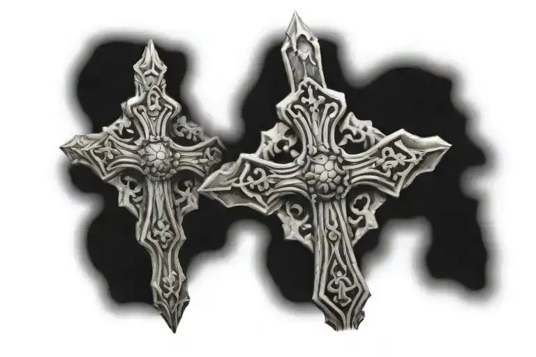 Jose de Jesus cross tattoo design idea