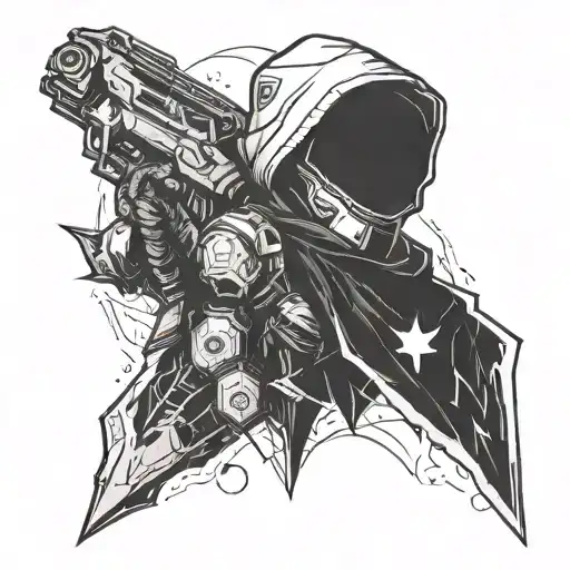 Destiny 2 phanton tattoo design idea