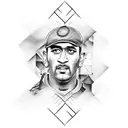 MS dhoni 7 name design tattoo design idea