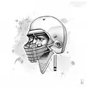 MS dhoni 7 tattoo design idea