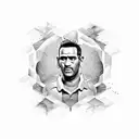 MS dhoni 7 tattoo design idea