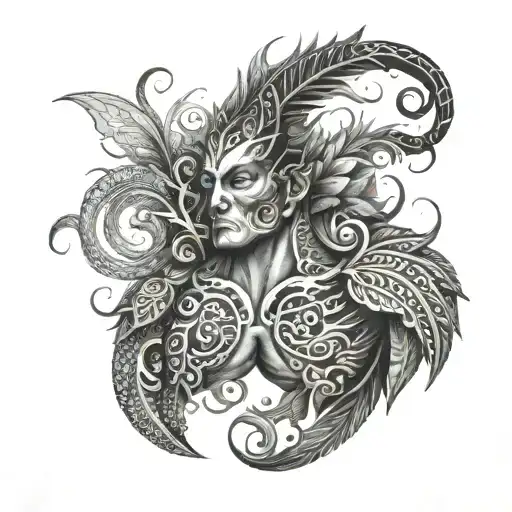 mauri tattoo half chest   tattoo design idea