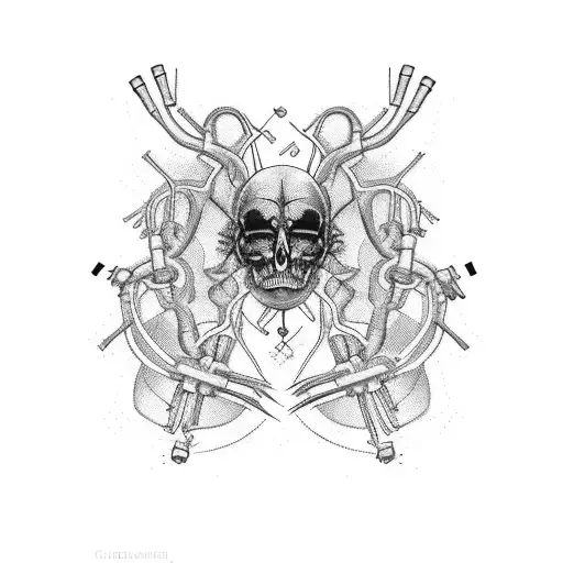 the cardiac conduction system tattoo design idea