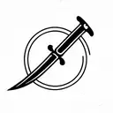 longsword tattoo design idea