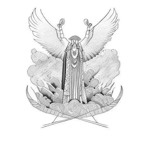 faith with love, hope, strength and bravery tattoo design idea