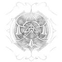 faith with love, hope, strength and bravery tattoo design idea