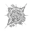 faith with love, hope, strength and bravery tattoo design idea