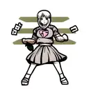 faith with love, hope, strength and bravery tattoo design idea