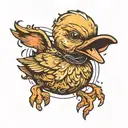 duckling from hell tattoo design idea