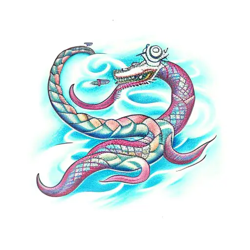 Jörmungandr tattoo design idea