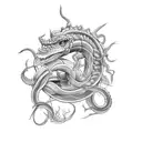 Jörmungandr tattoo design idea