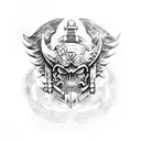 Warhammer 40k Dark Angels Space Marine tattoo design idea