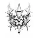 Warhammer 40k Dark Angels Space Marine tattoo design idea