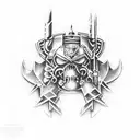 Warhammer 40k Dark Angels Space Marine tattoo design idea