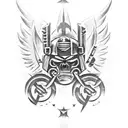 Warhammer 40k Dark Angels Space Marine tattoo design idea