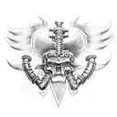 Warhammer 40k Dark Angels Space Marine tattoo design idea