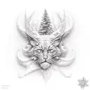 snowfall tattoo design idea