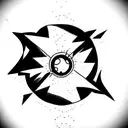 nuclear explosion in thin lines and followed by the text "Do you tattoo design idea