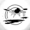 nuclear explosion in thin lines and followed by the text "Do you tattoo design idea