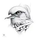  nightingale tattoo design idea