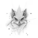  nightingale tattoo design idea