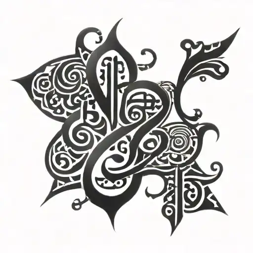 Arabic calligraphy tattoo design idea