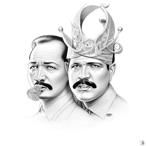 Pedro infante & Jose Alfredo jimenez drink tattoo design idea