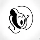 goofy alien tattoo design idea