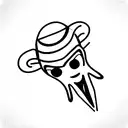 goofy alien tattoo design idea