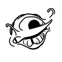 goofy alien tattoo design idea