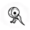 goofy alien tattoo design idea