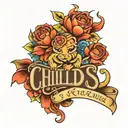 childs name tattoo tattoo design idea