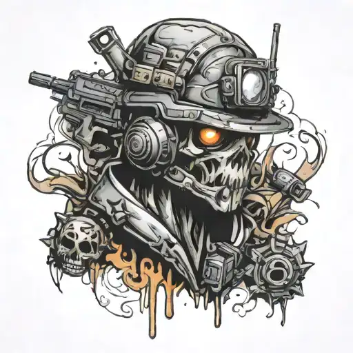 call of duty   tattoo design idea
