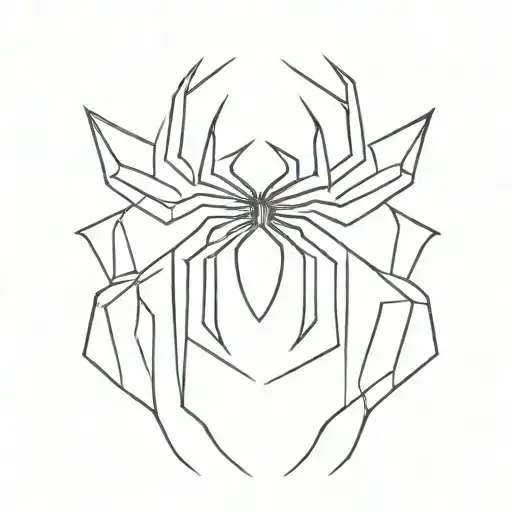 spiderman logo tattoo design idea