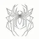 spiderman logo tattoo design idea