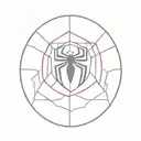 spiderman logo tattoo design idea