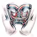 brass knuckles tattoo design idea